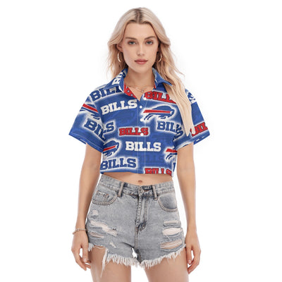 Buffalo Bills Women's Cropped Shirt – football shirt, game day outfit, image 1097