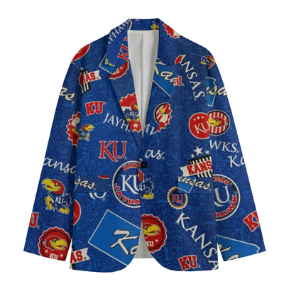 Kansas Football Suit Blazer – Premium College Game Day Jacket – fan gear, fan gear, image 1.0