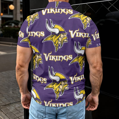 minnesota-vikings-mens-polo-shirt purple gold football outfit detail
