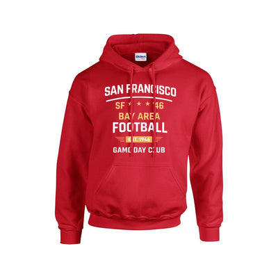 White Smoke San Francisco Football Hoodie – Bay Area Game Day Pullover Sweatshirt