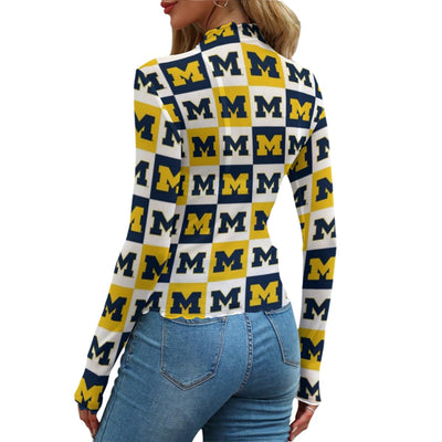 Michigan Wolverines Women's Mesh T-shirt White varsity sports apparel