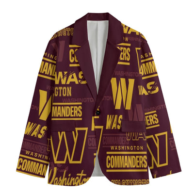 Washington Football Blazer Burgundy Gold Game Day Jacket