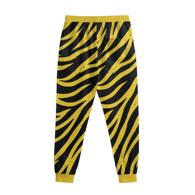 White Smoke Pittsburgh Football Yellow Black Zebra Sweatpants With Waistband – Game Day Streetwear