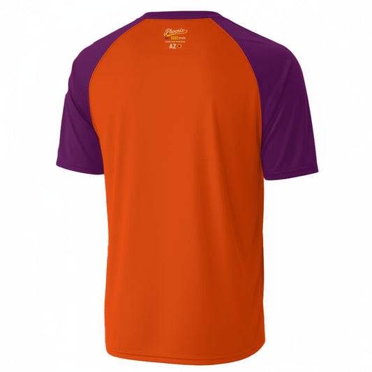 Phoenix Arizona Vintage Varsity T-Shirt – Orange and Purple Athletic Streetwear City Shirt