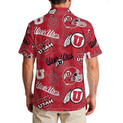 Utah Utes Men's Hawaiian Shirt|150GSM varsity sportswear product image 2.0
