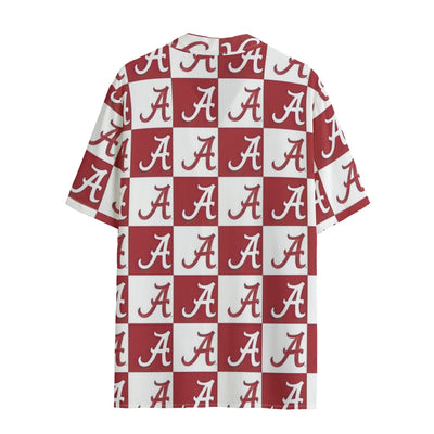 Alabama Crimson Tide Women's Hawaii Shirt | 120GSM White varsity sports apparel