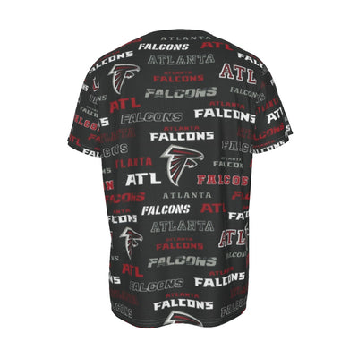 atlanta-falcons-short-sleeve-t-shirt red black football outfit detail