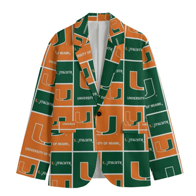 Miami Football Suit Blazer Premium college football jacket – sportswear style, nfl fan apparel, image 1.0