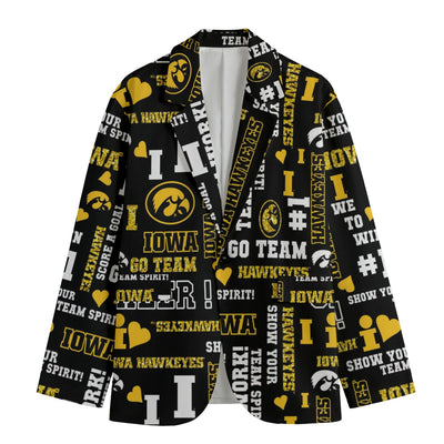 Iowa Football Suit Blazer – Premium College Game Day Jacket – casual fan outfit, sportswear style, image 1.0