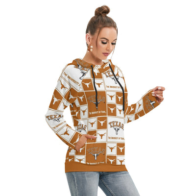 White Smoke Texas at Austin - Longhorns Women's Hoodie With Double Hood