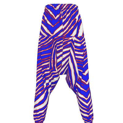 White Smoke Buffalo Zebra Football Men’s Loose Trousers – Relaxed Game Day Streetwear