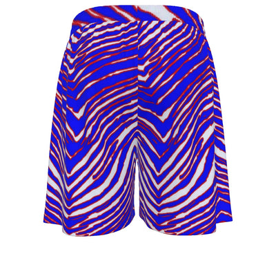 White Smoke Buffalo Zebra Football Men’s Mesh Shorts – Breathable Game Day Performance