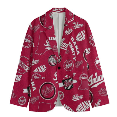 Indiana Football Suit Blazer – Premium College Game Day Jacket – nfl fan apparel, sportswear style, image 1.0