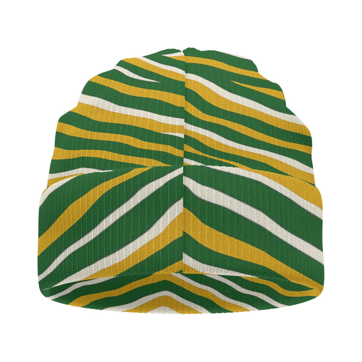 Green Bay football yellow green zebra Knitted Hat