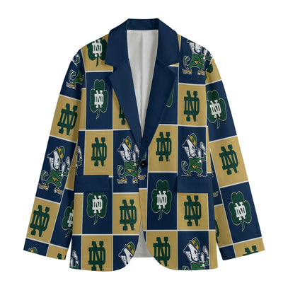 Notre Dame Blazer – Classic Legacy with a Modern Luxury Twist White varsity sports apparel