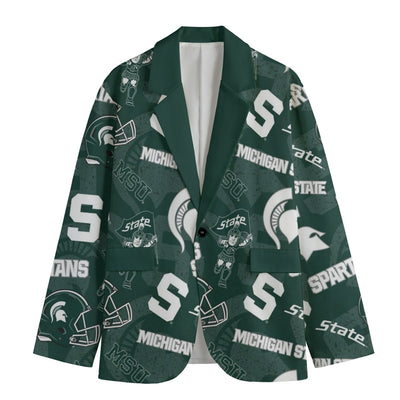 Michigan State University Green Blazer – football shirt, football shirt, image 1.0