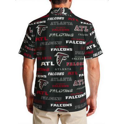 atlanta-falcons-mens-hawaiian-shirt-150gsm red black football outfit detail