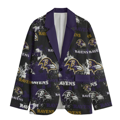 Baltimore Football Blazer Black Purple Game Day Jacket