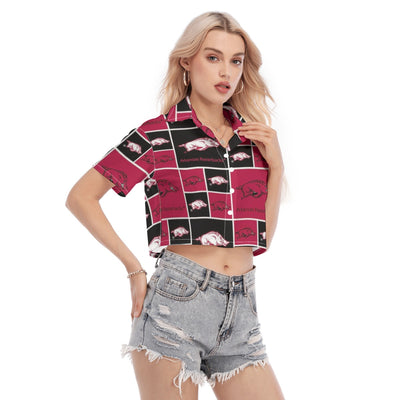 Arkansas Razorbacks Women's Cropped Shirt varsity sportswear product image 2.0