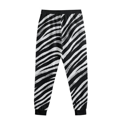 White Smoke Las Vegas Football Zebra Jogger Pants – Black and White Game Day Streetwear