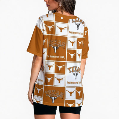 Texas at Austin - Longhorns Women's Loose Fit T-Shirt White varsity sports apparel