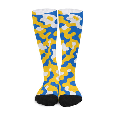 White Smoke Los Angeles Chargers Camo Long Socks