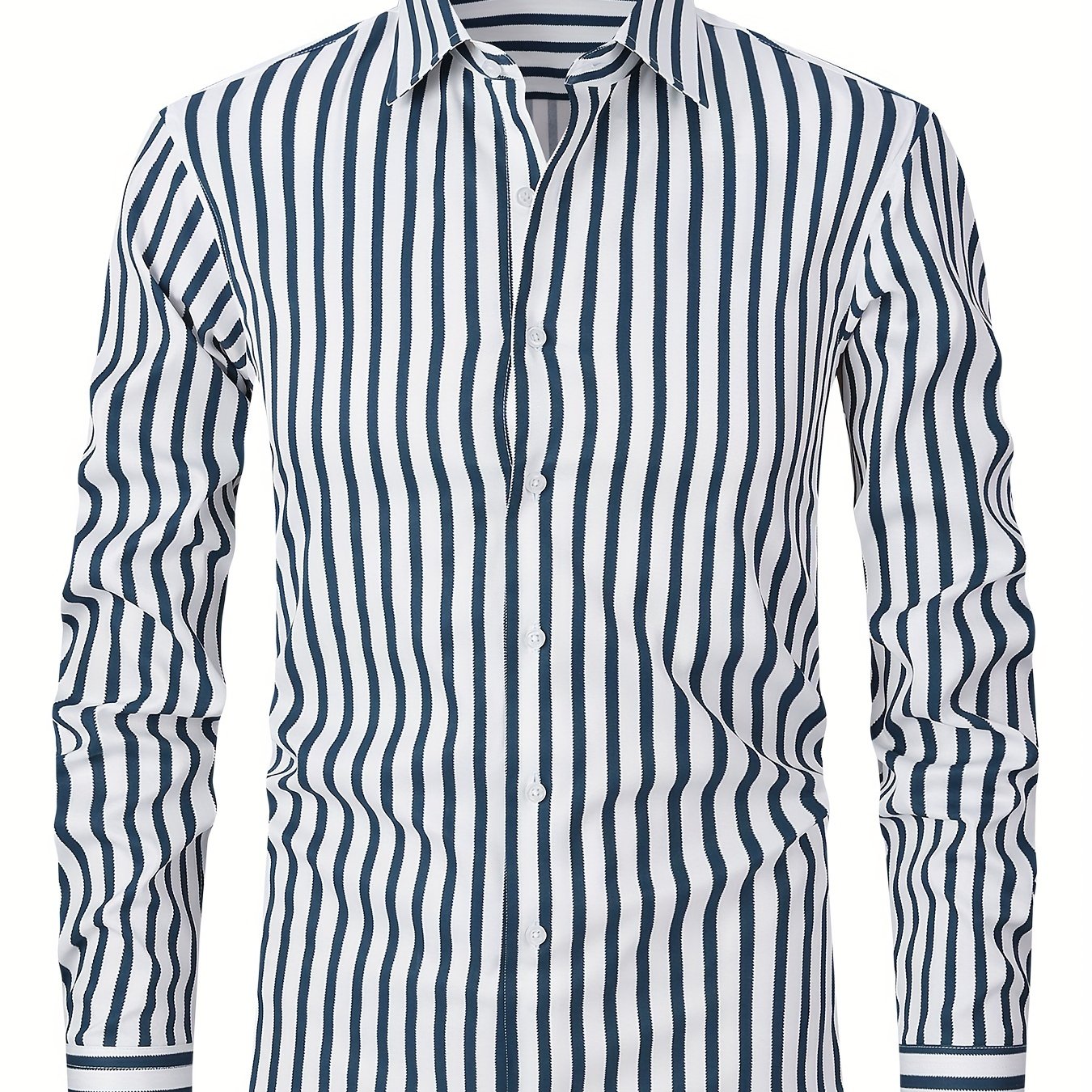 White Smoke Striped Business Shirt