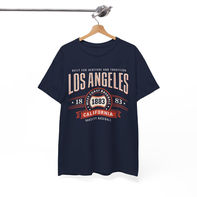 White Smoke Los Angeles 1883 Varsity Baseball T-Shirt