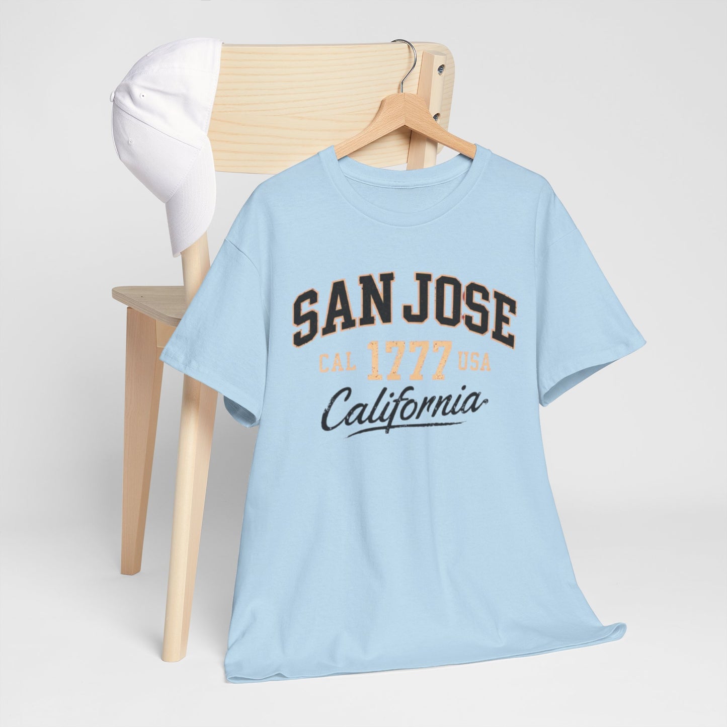 San Jose California Tee – Vintage '1777' Collegiate City Shirt Bay Area graphic tee