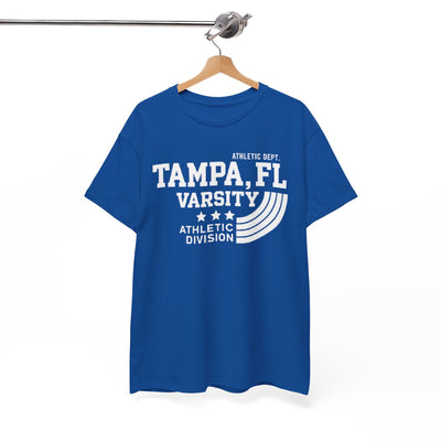 White Smoke Tampa varsity FL t-shirt, athletic tee vintage collegiate sports style shirt