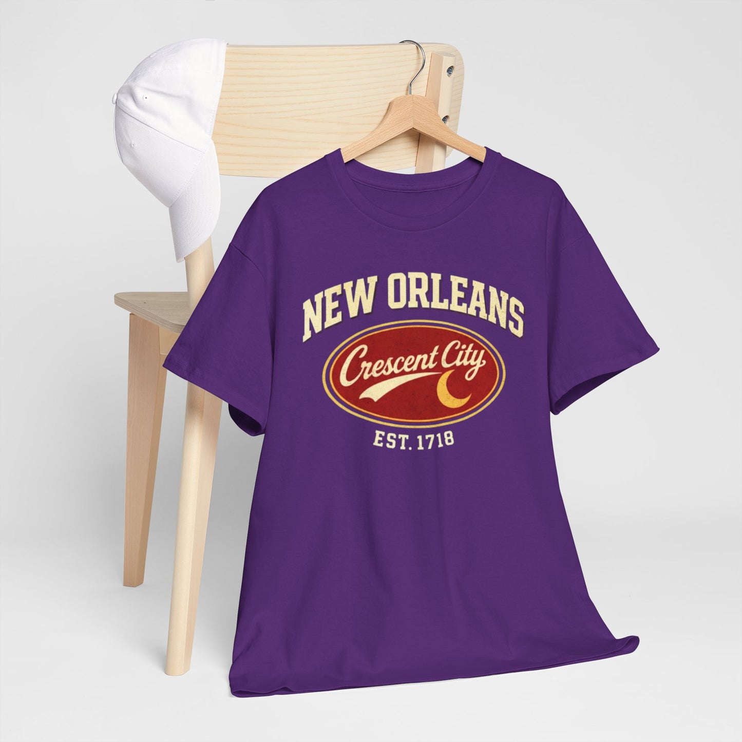 New Orleans Crescent City T-Shirt — Vintage Est. 1718 Tee