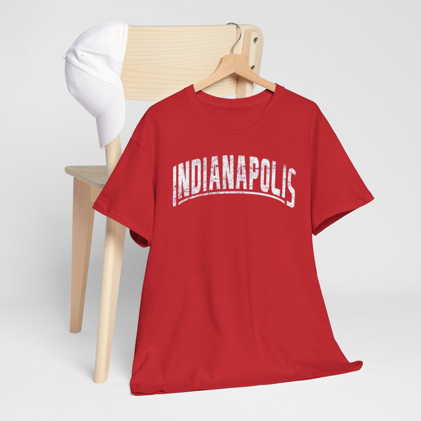 Firebrick Indianapolis Colts Vintage Graphic Tee — City Casual T‑Shirt