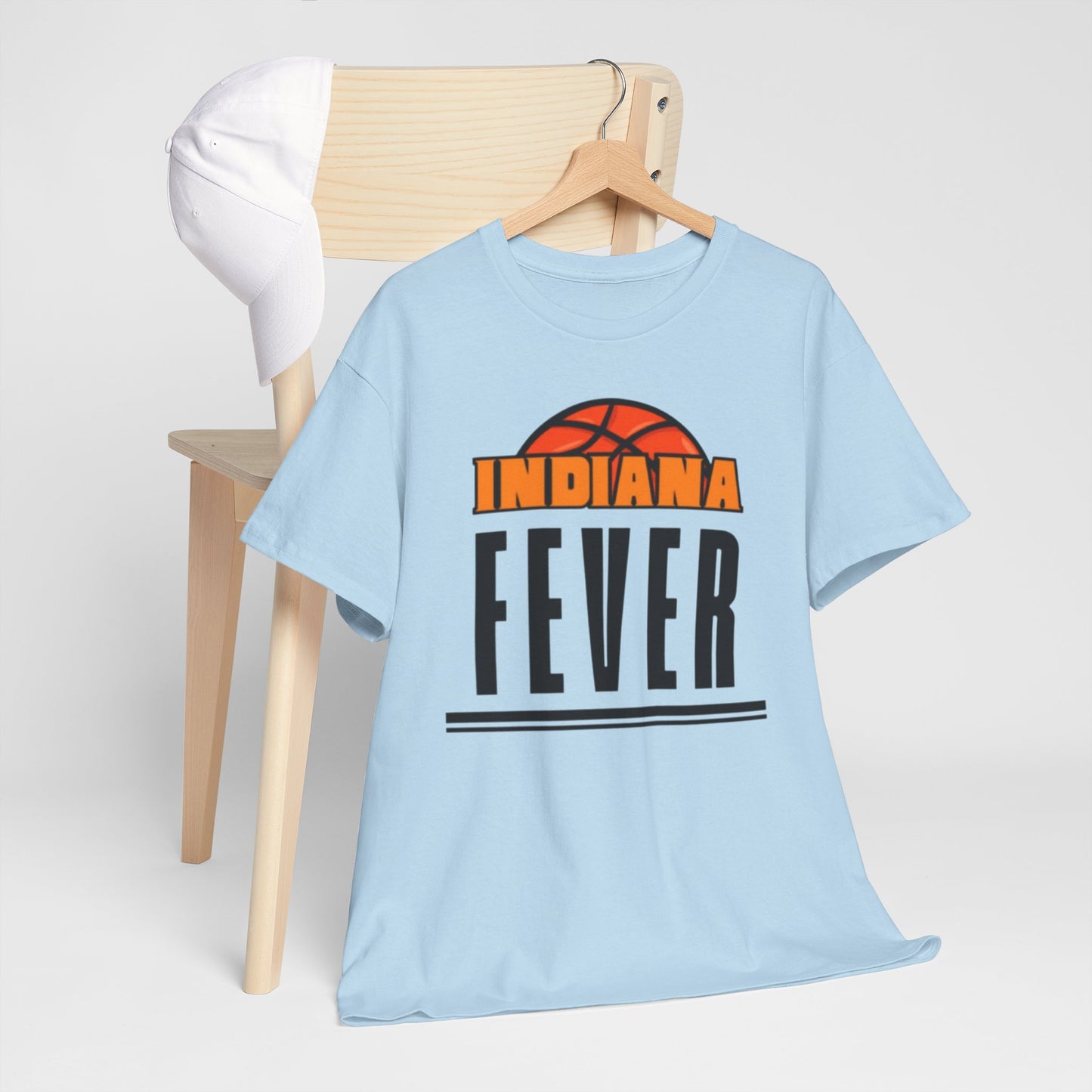 Light Blue Indiana Fever Basketball T‑Shirt — Retro Tee