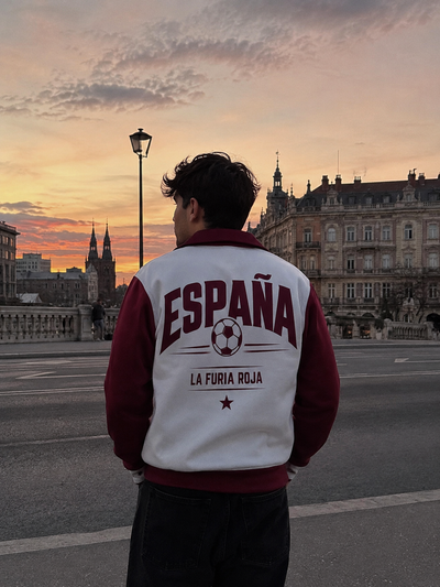 Chaqueta Deportiva Retro para Fans del Fútbol Español