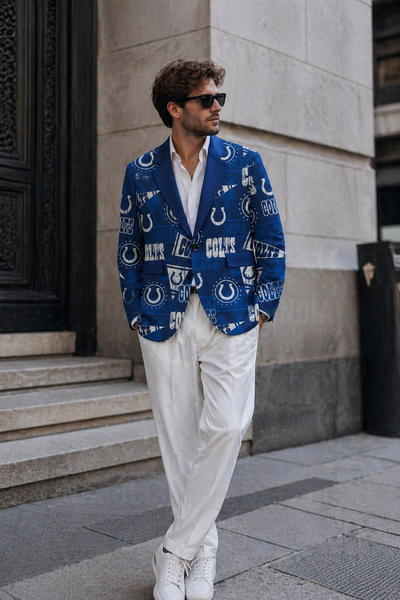 Indianapolis football blazer blue game day jacket