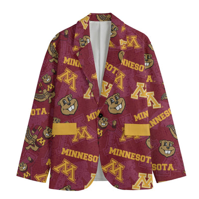 Minnesota Football Suit Blazer – Premium College Game Day Jacket – lightweight game day shirt, nfl fan apparel, image 1.0