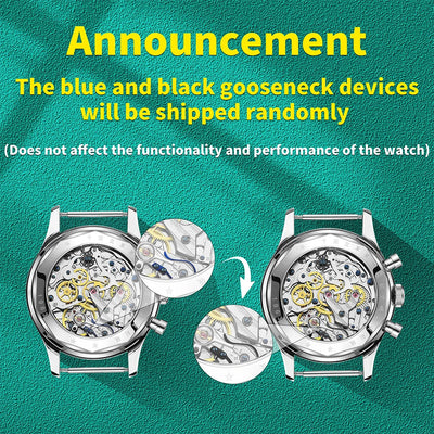 Sea Green RED STAR 38mm Men's 1963 Chronograph Mechanical Watch Pilot with Seagull Movement ST1901 Air Force Aviation Sapphire Goose 40mm