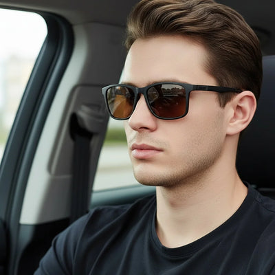 Black Sunglasses For Men And Women For Fishing Cycling Sun Protection New Metal Fashionable Sunglasses 3501