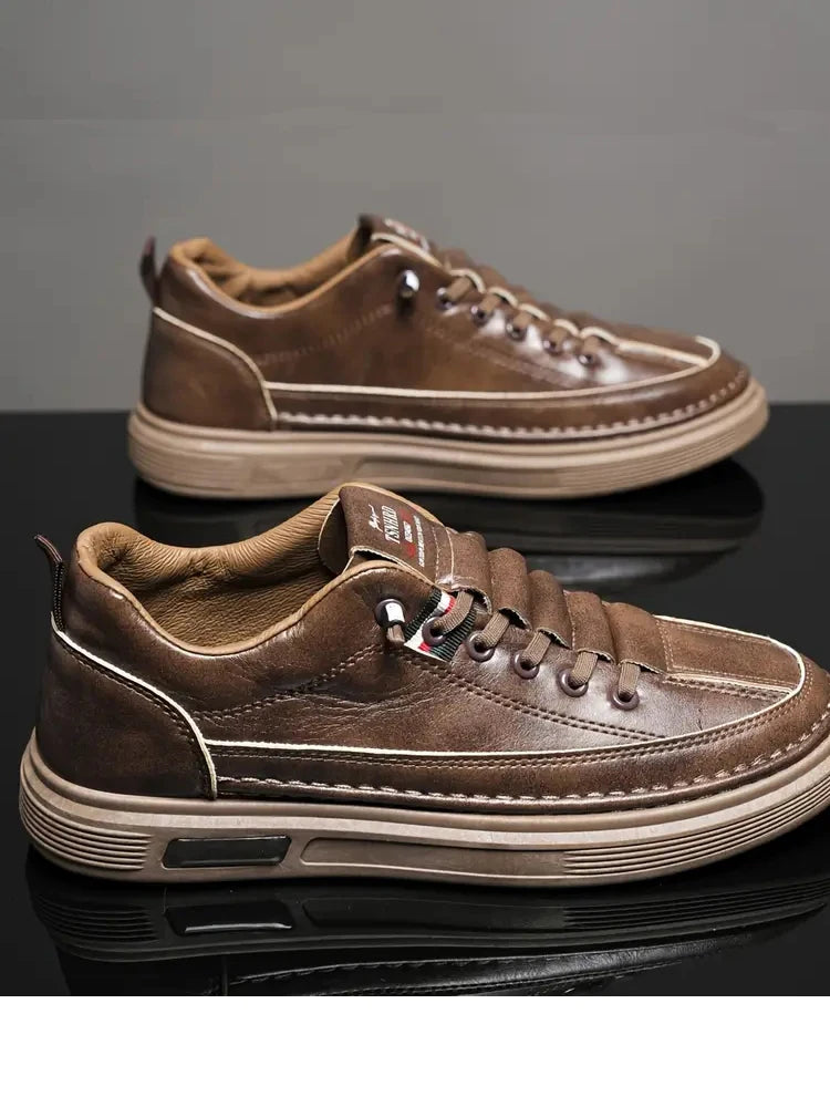Casual leather sneakers / Comfort shoes / Everyday walking
