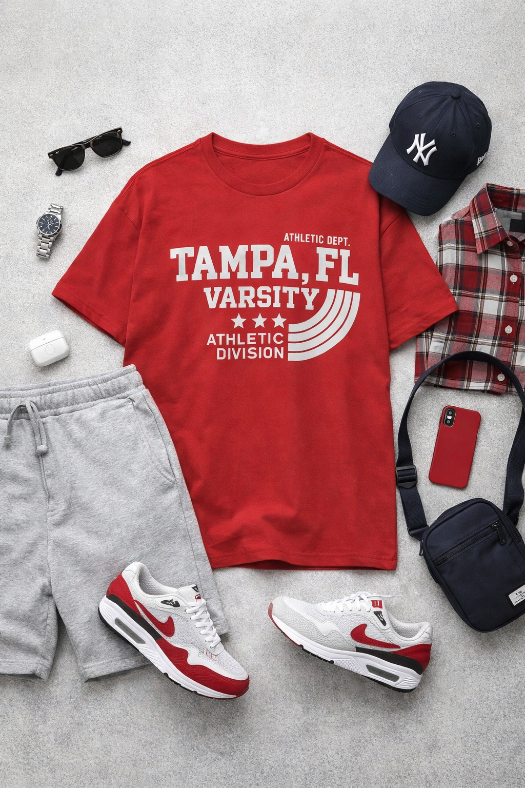 Tampa varsity FL t-shirt, athletic tee vintage collegiate sports style shirt f