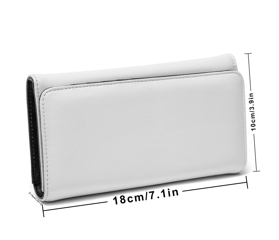 Light Gray Foldable Wallet – Red Blue White Zebra Game Day Style