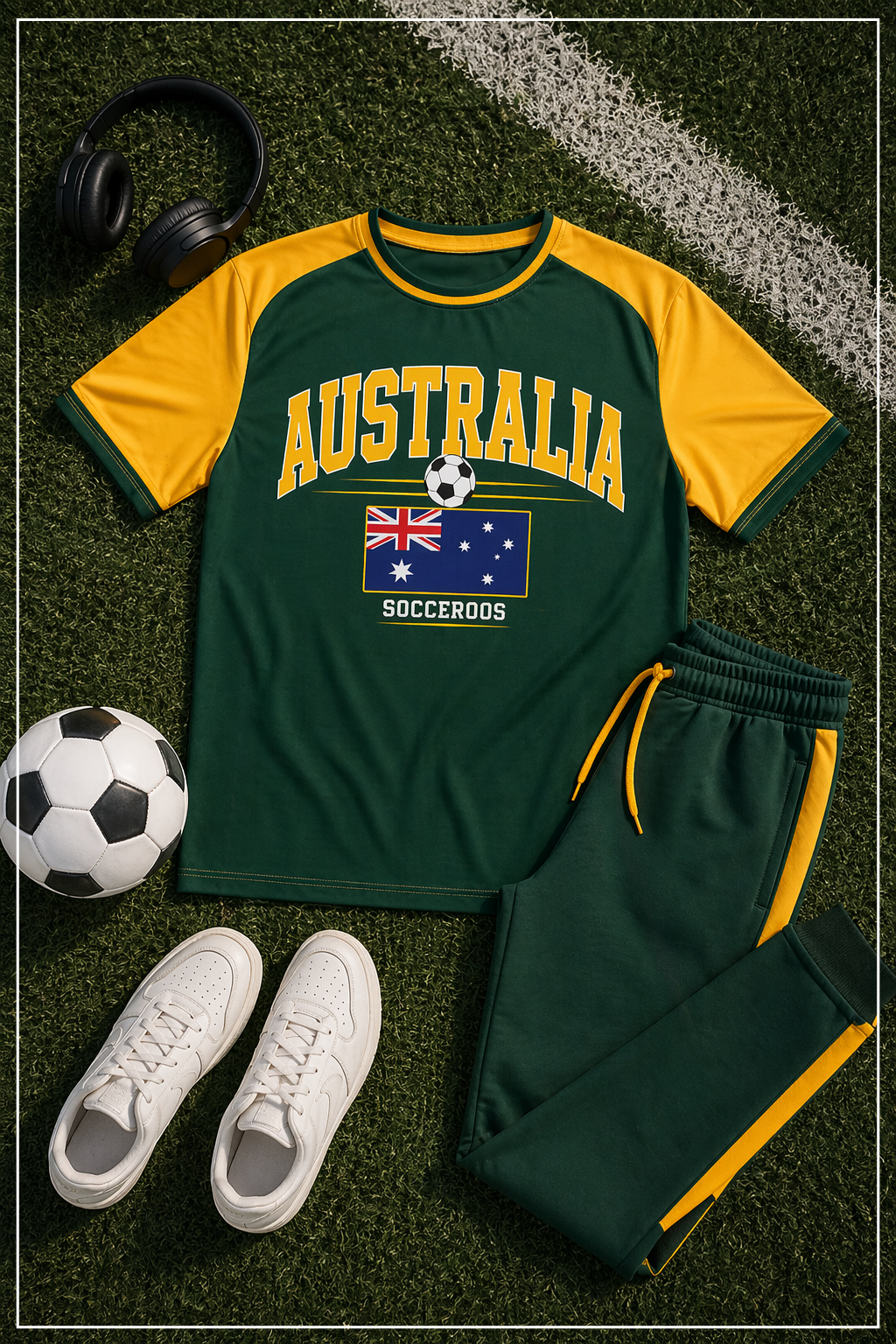 Australia T-Shirt “Socceroos Style”: The Ultimate Sporty Streetwear Look