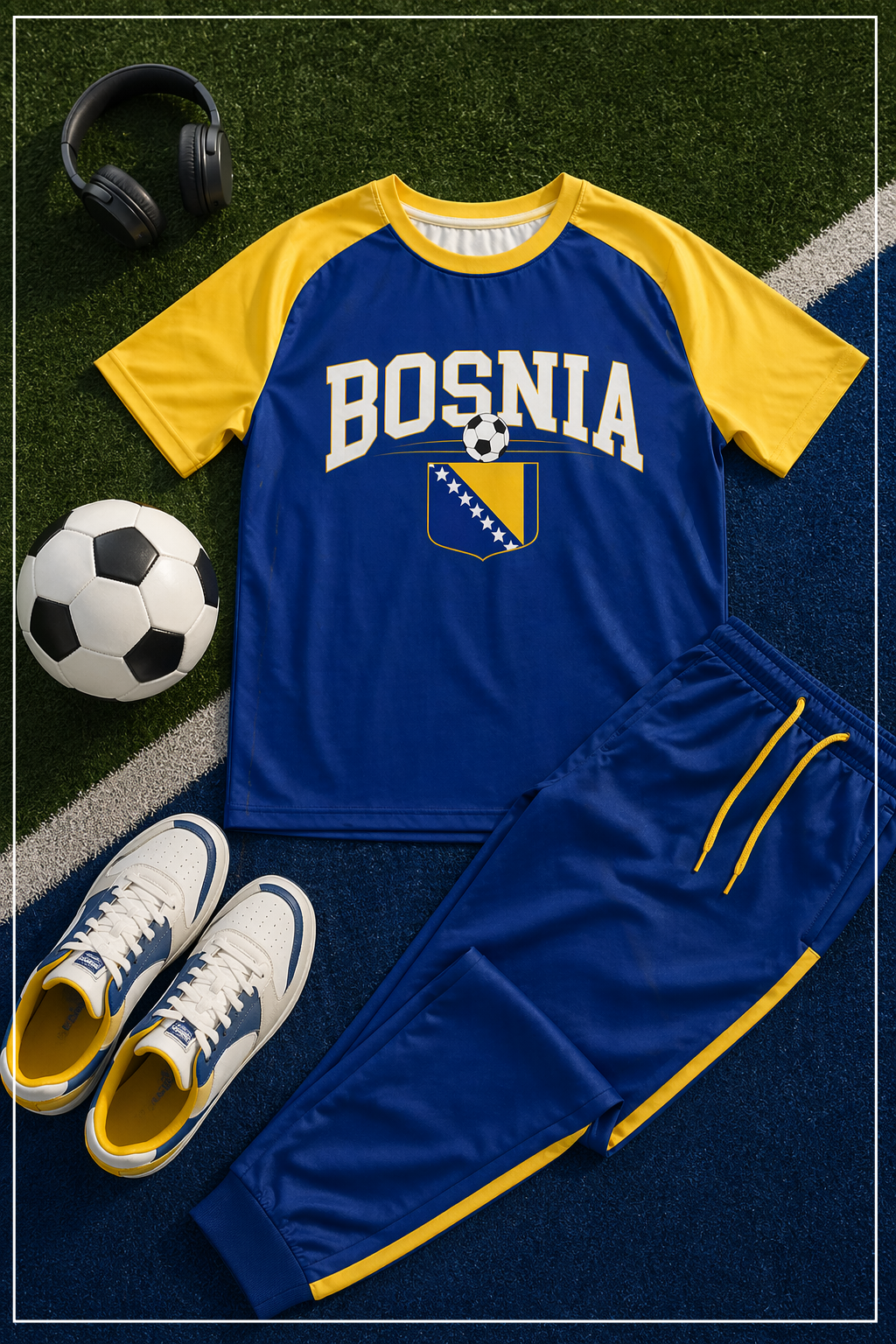 Bosnia majica – Sportski stil inspirisan fudbalom i nacionalnim bojama