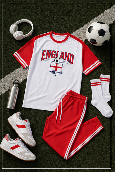 England T-Shirt – Football-Inspired Streetwear with Classic Three Lions Style