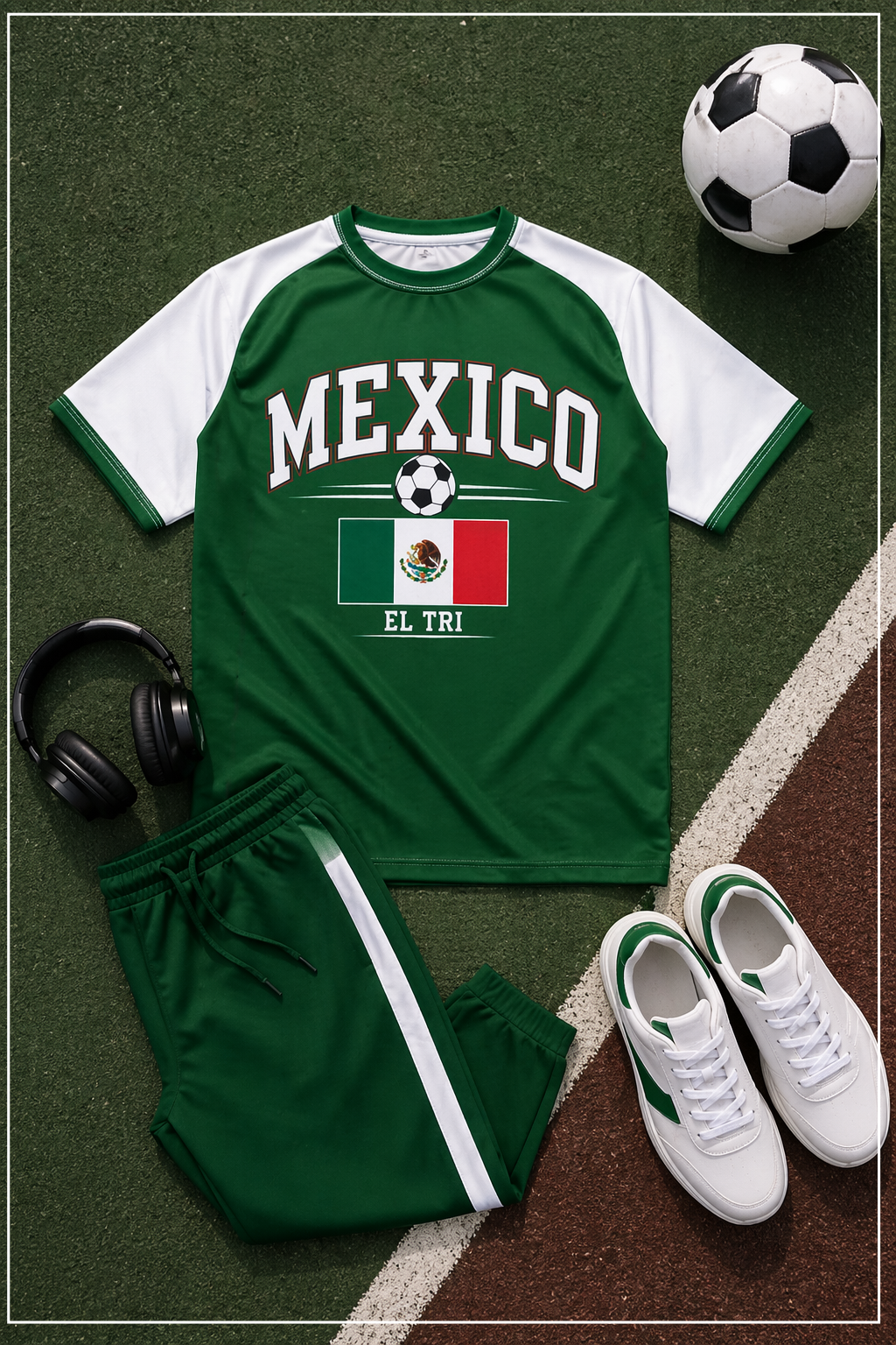 Camiseta México – Estilo Deportivo El Tri con Streetwear Moderno