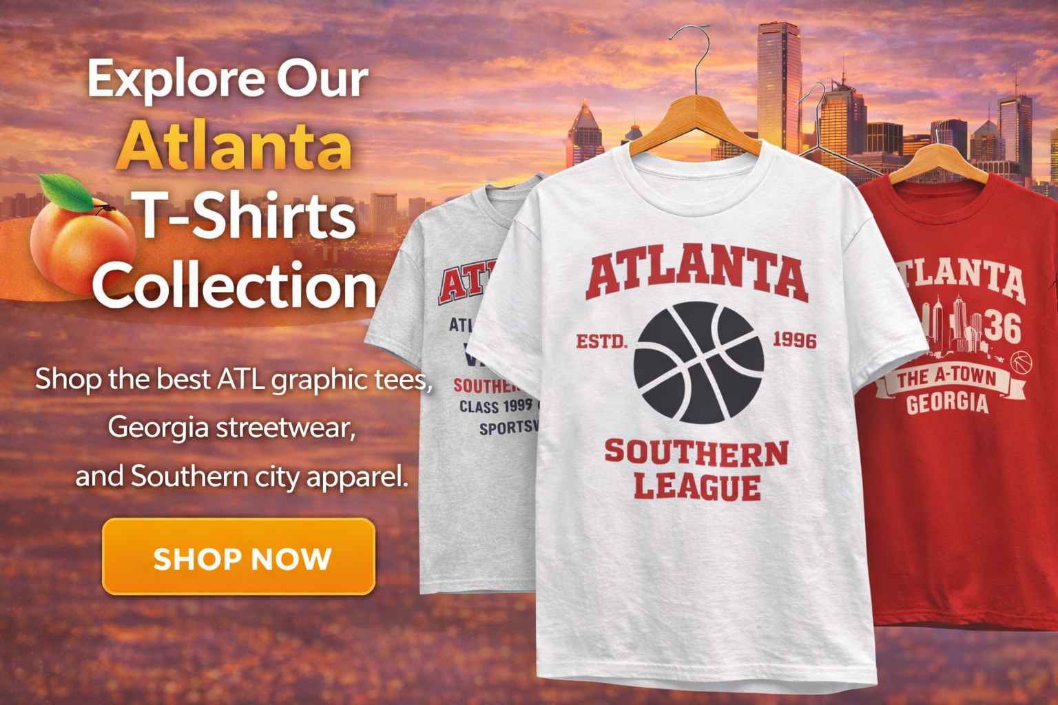 Best Atlanta T Shirts – Vintage ATL Graphic Tees, Georgia Streetwear  Southern Style