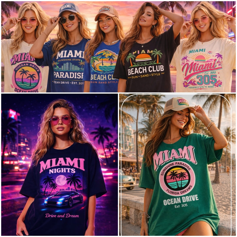 Best Miami-Inspired T-Shirts for Summer Outfits