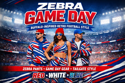 Zebra Game Day – Retro Zebra Football Style Built for Real Game Day Fans