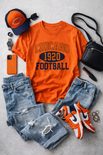 Chicago Football Shirt Style Guide: How to Wear Bold Orange Sportswear for Everyday Streetwear