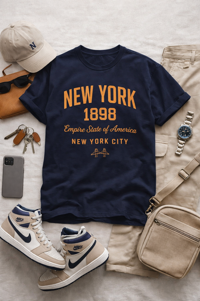 New York 1898 T-Shirt – Timeless Urban Style for Modern Streetwear